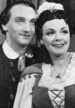 Il basso-baritono Bernhard Sönnerstedt e il soprano Isa Quensel (1945)